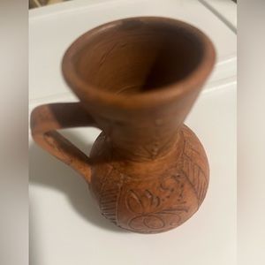 Handmade terra-cotta small vase